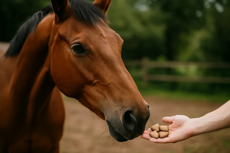 De juiste hoeveelheid paardensnoepjes
